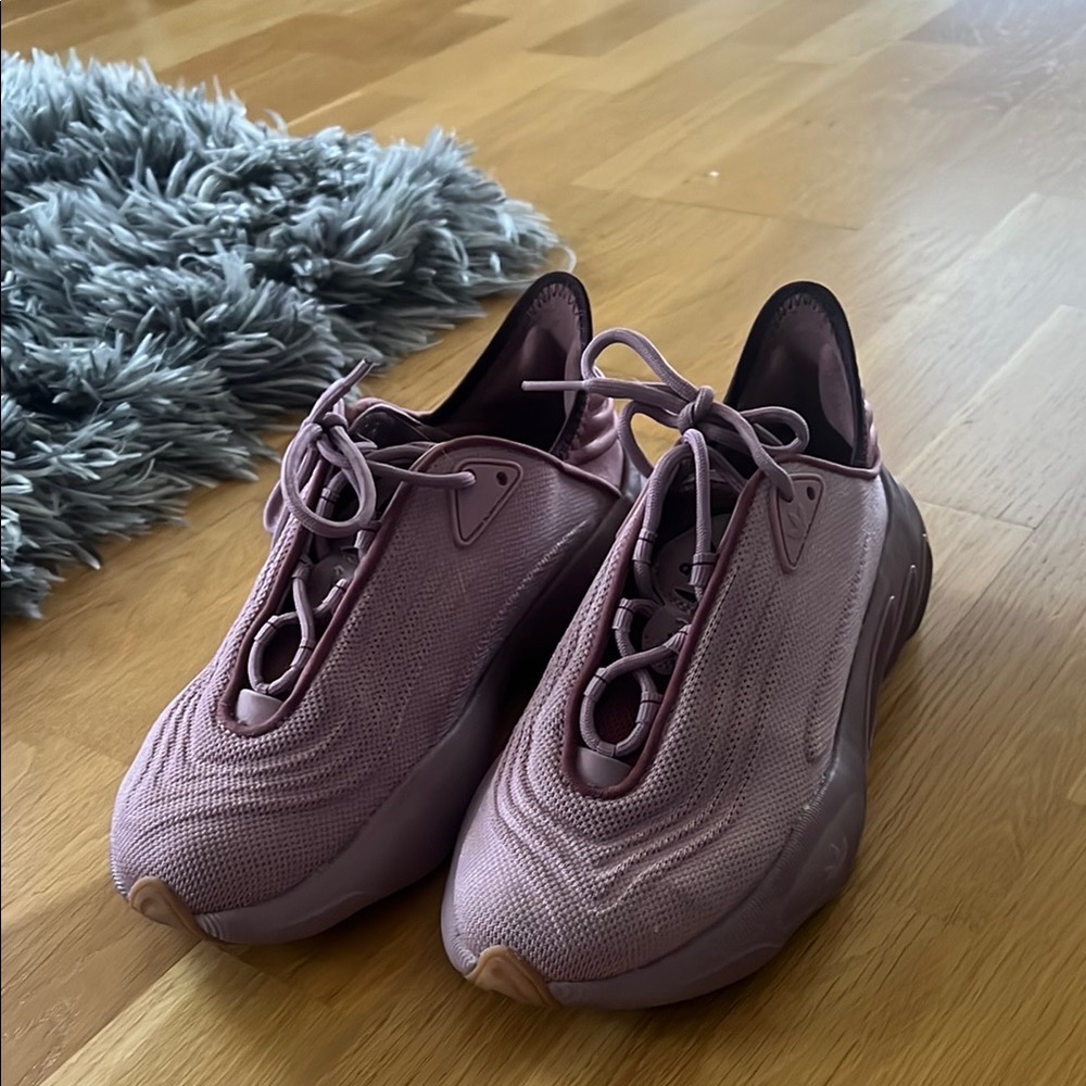 Adidas Pink Sneakers with Sock-Like Upper and Laceless Design